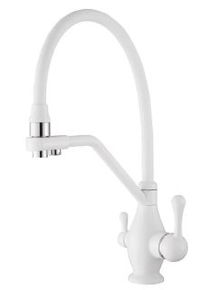 Смеситель для кухни Rose R858C белый